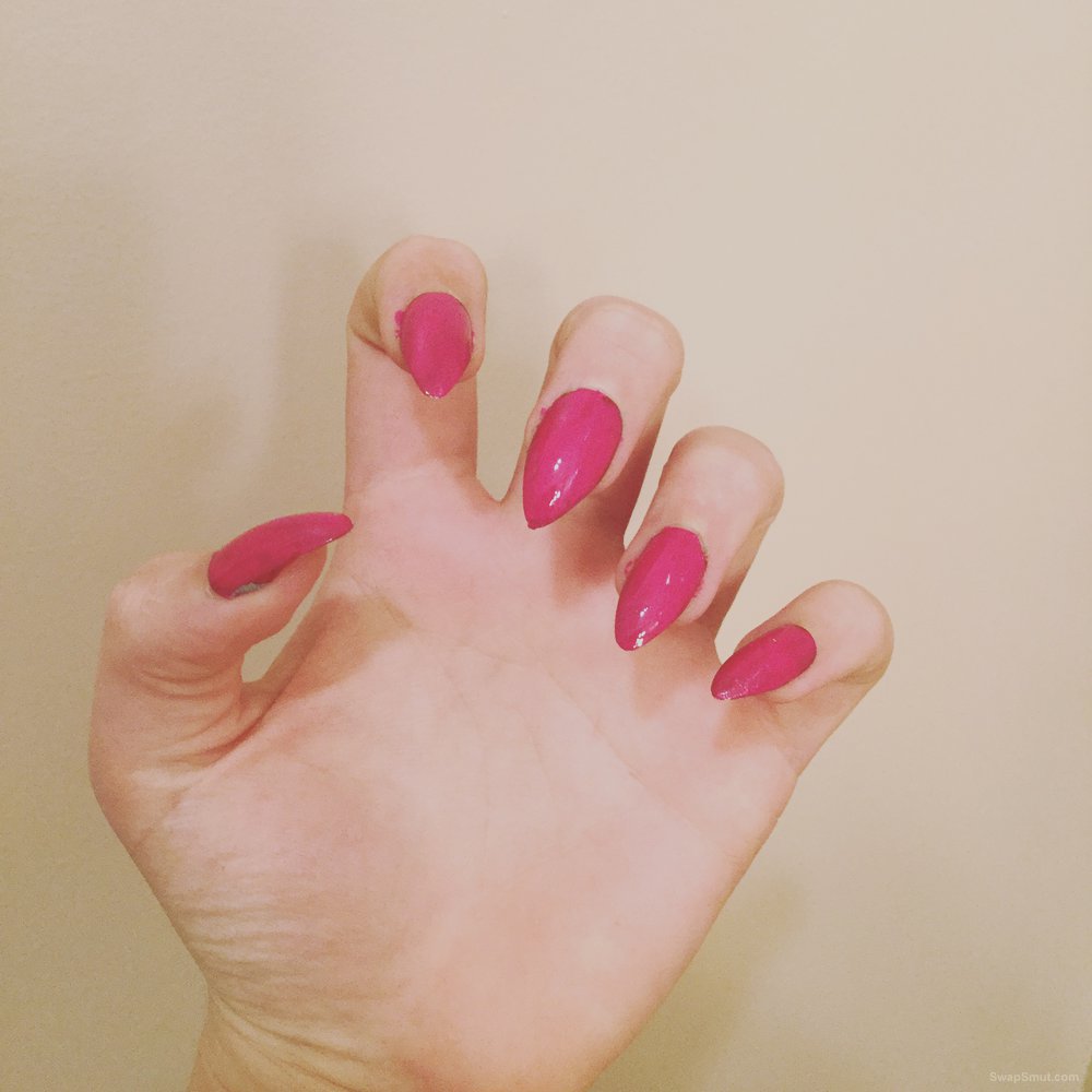 Nail Polish Tranny - Sissy With Painted Nails and Toes